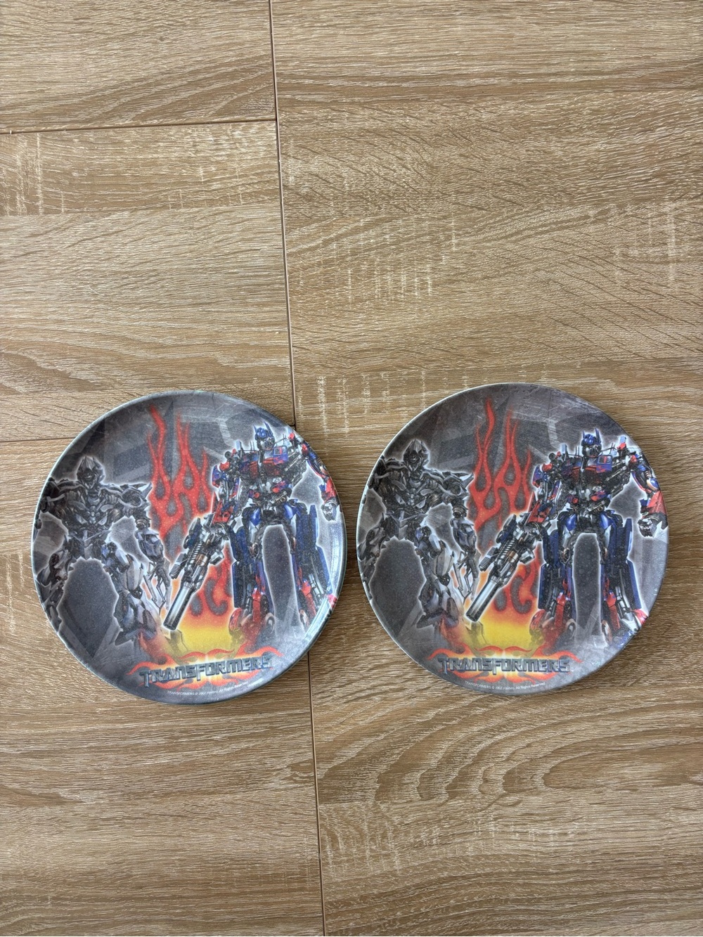 Transformers melamine plates